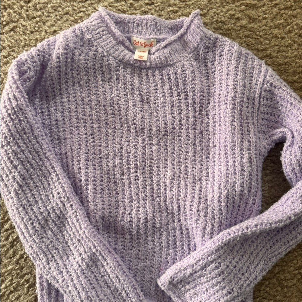 Cat & Jack Women's Lavender Knit Sweater